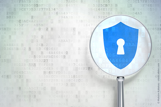 Rappresentazione digitale di una borsa carichi incentrata sulla sicurezza dei dati